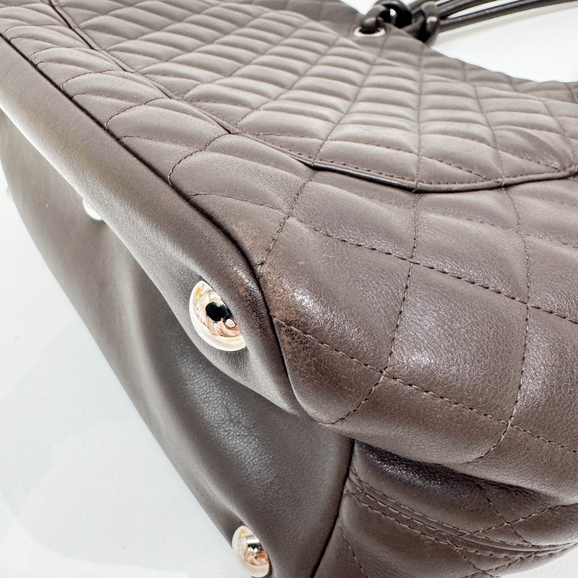 Cambon Bicolor Beige and Brown Tote Bag