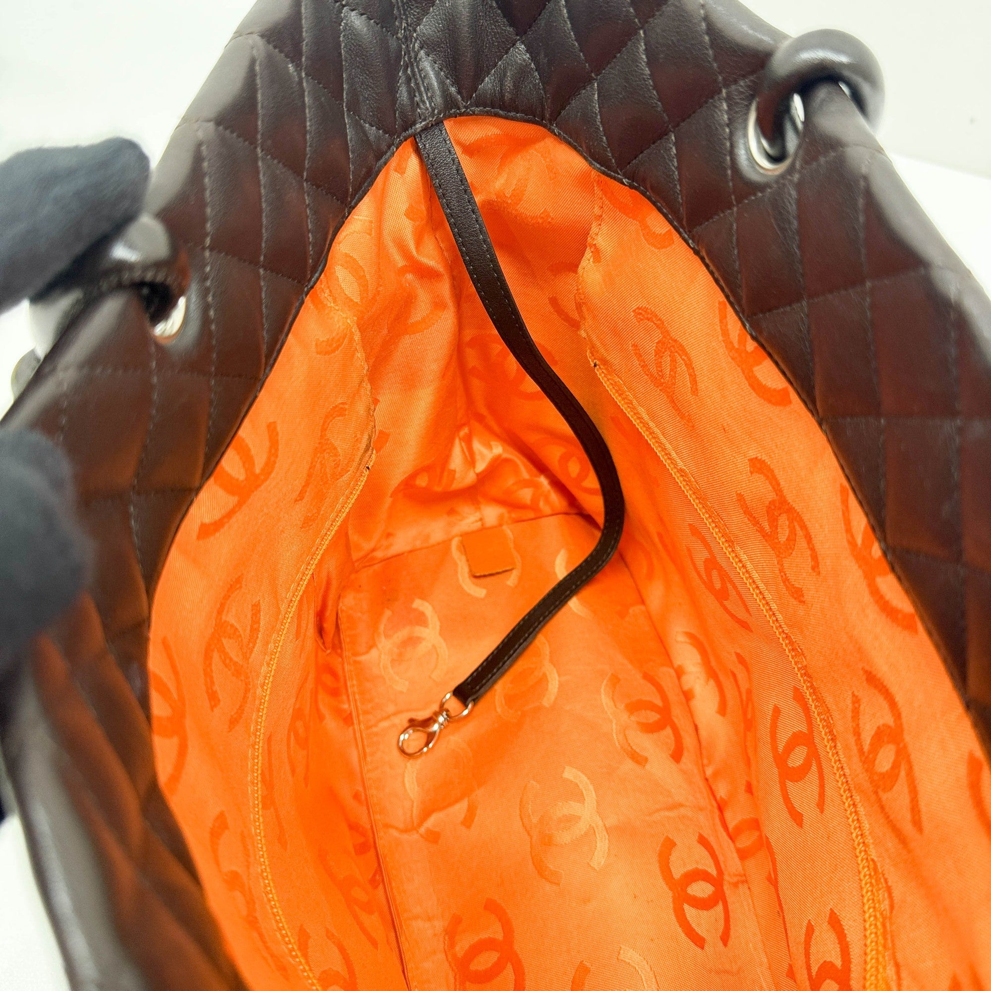 Cambon Bicolor Beige and Brown Tote Bag