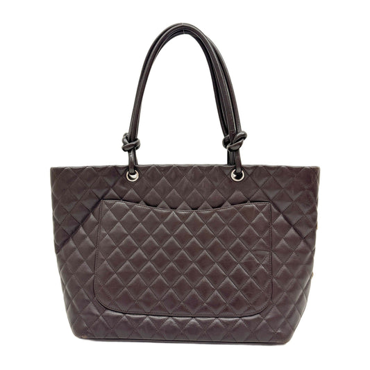 Cambon Bicolor Beige and Brown Tote Bag