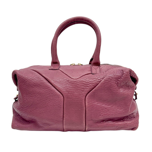 Easy Y Berry Purple Leather Hand Bag