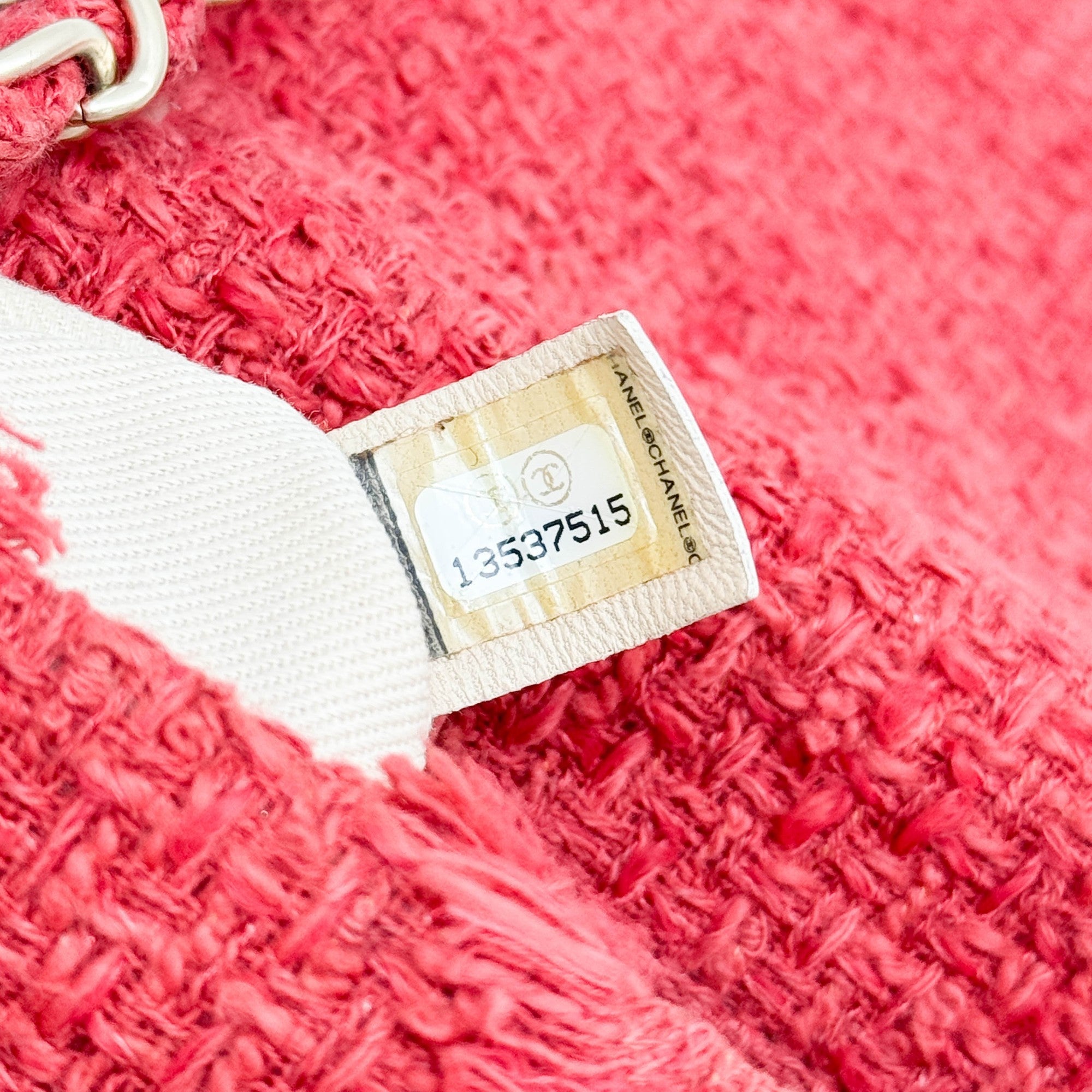 "Nature" Flap Red Tweed Shoulder Bag