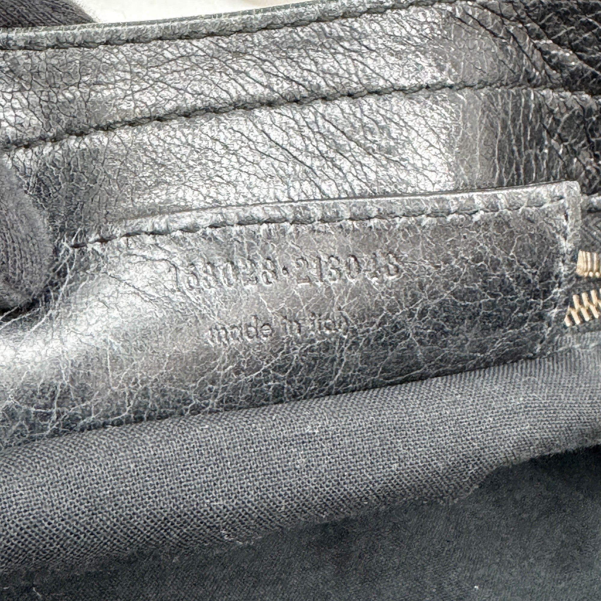 Part Time Black Leather Two Way Bag