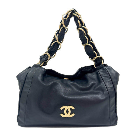 Olsen Hobo Black Lambskin Shoulder Bag