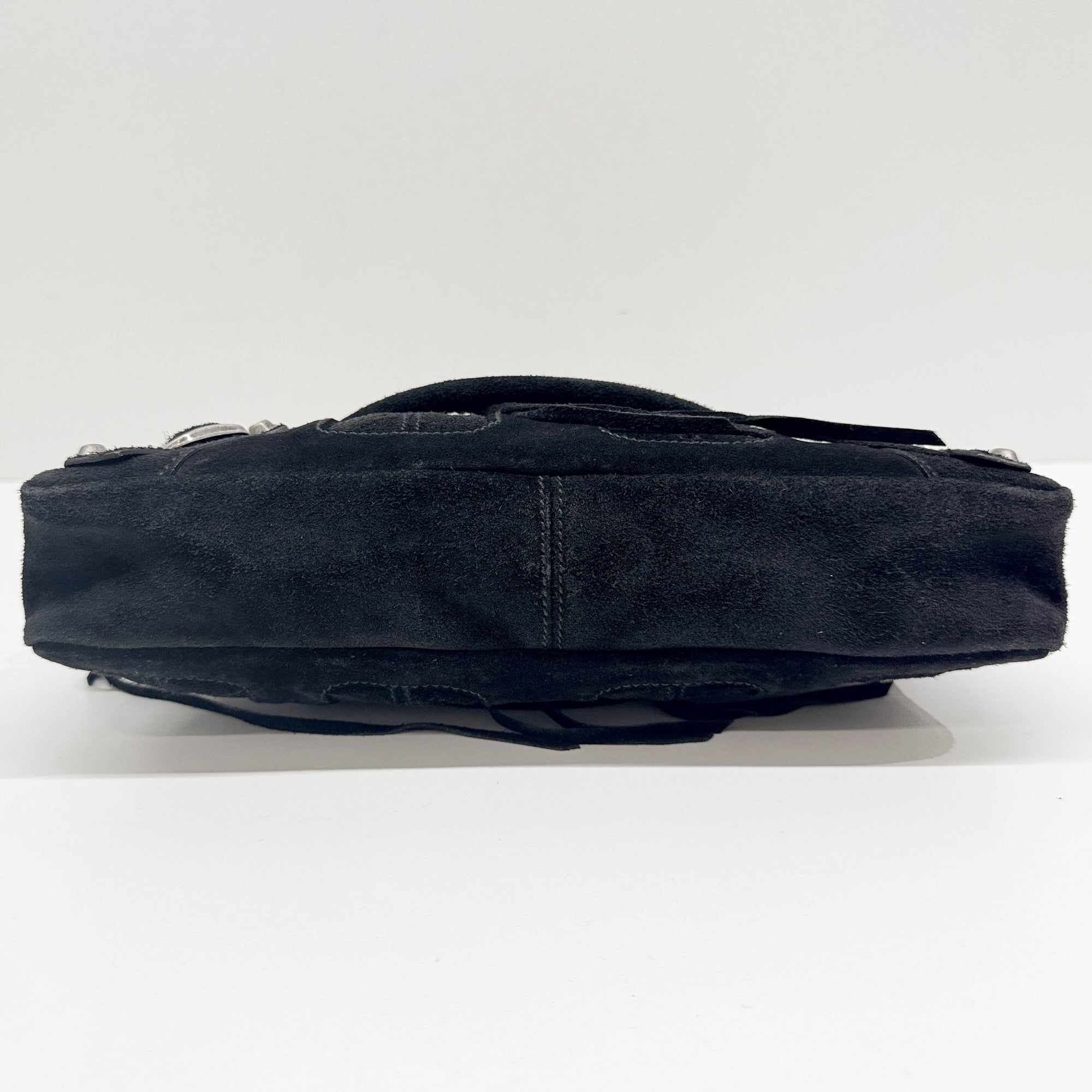 The City Black Suede Two Way Bag