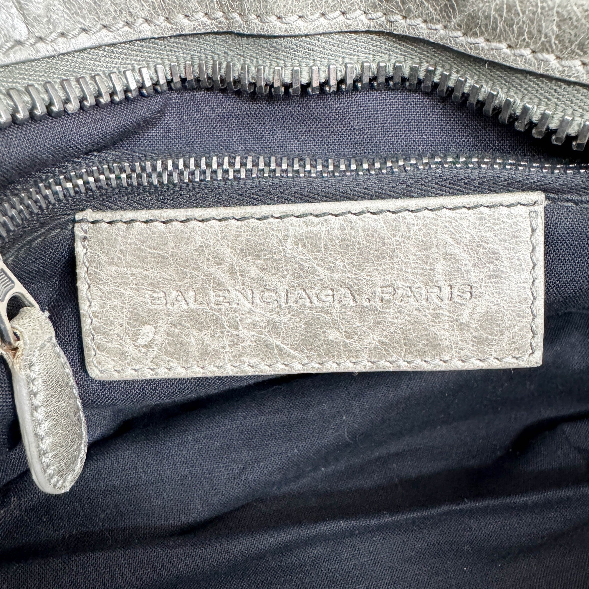 The City Brown Suede and Grey Leather Shoulder Bag