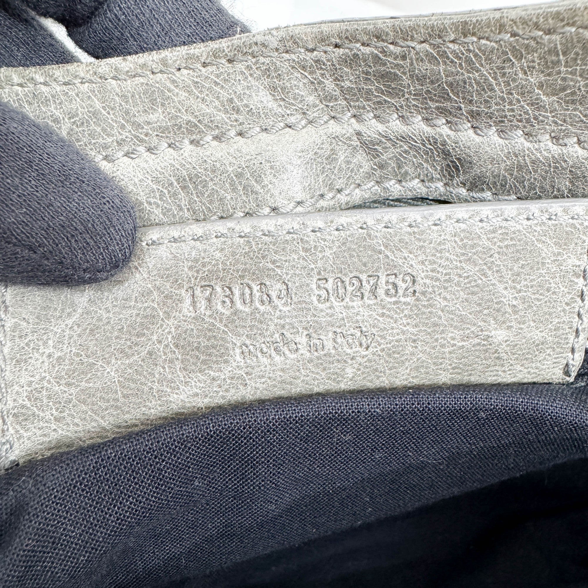 The City Brown Suede and Grey Leather Shoulder Bag