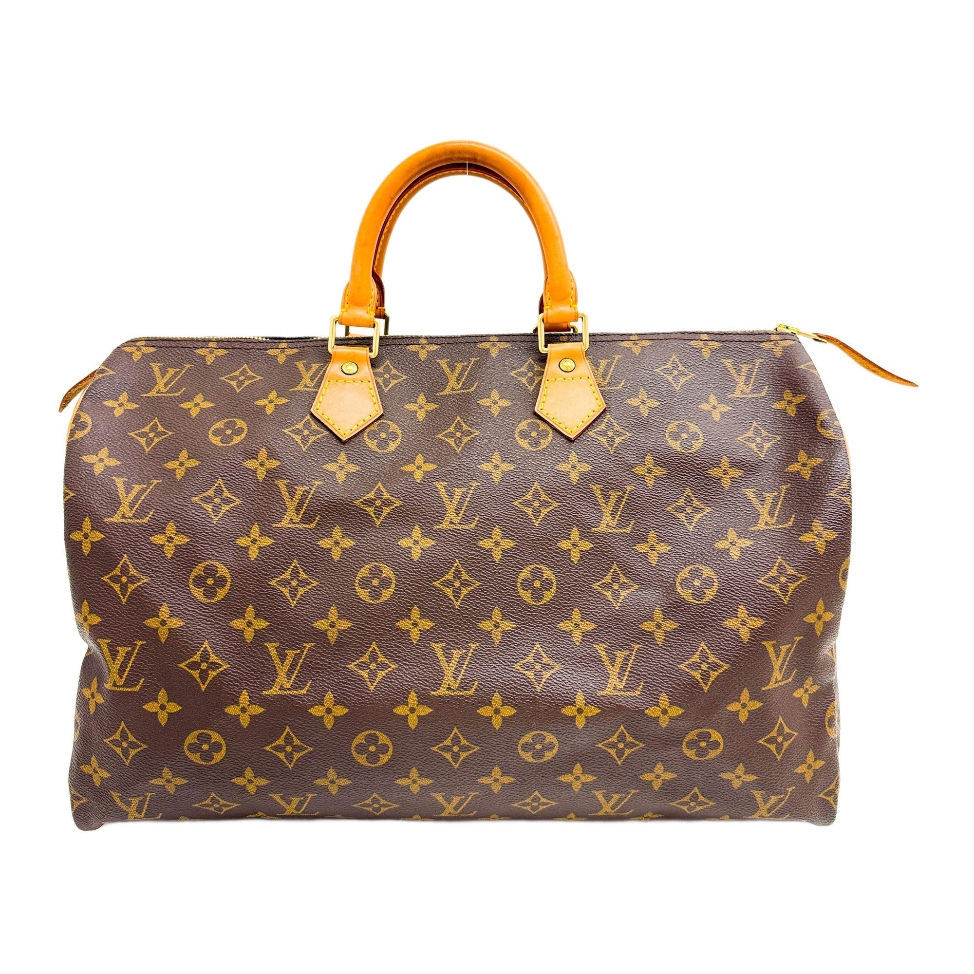 Speedy 40 Brown Monogram Canvas Hand Bag