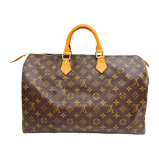 Speedy 40 Brown Monogram Canvas Hand Bag