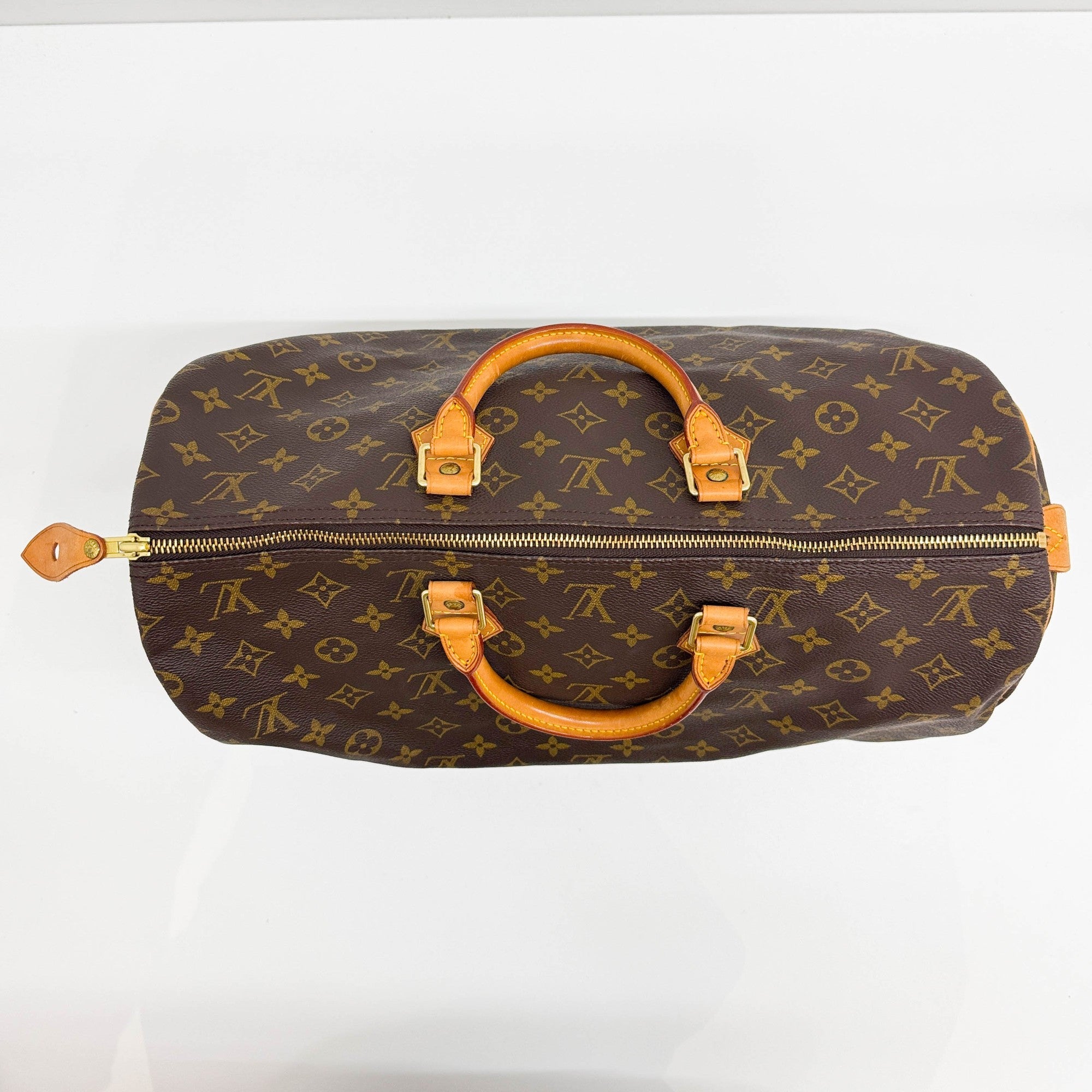 Speedy 40 Brown Monogram Canvas Hand Bag