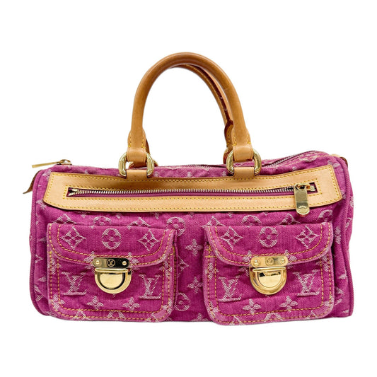 Neo Speedy Monogram Pink Denim Hand Bag