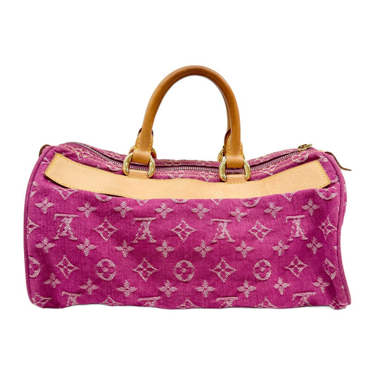 Neo Speedy Monogram Pink Denim Hand Bag