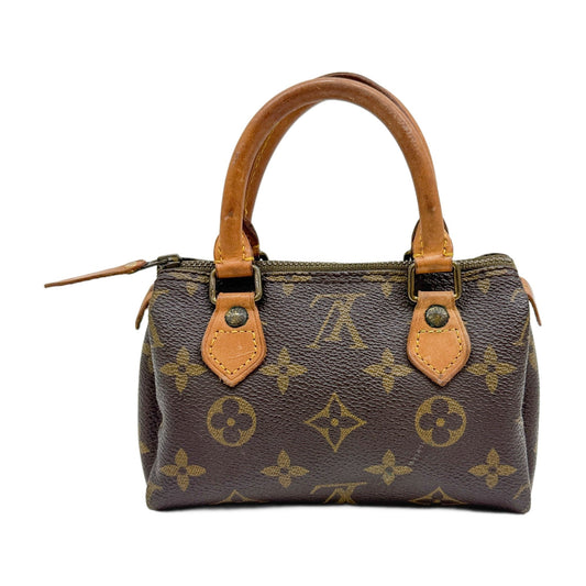 Mini Speedy Brown Monogram Canvas Hand Bag