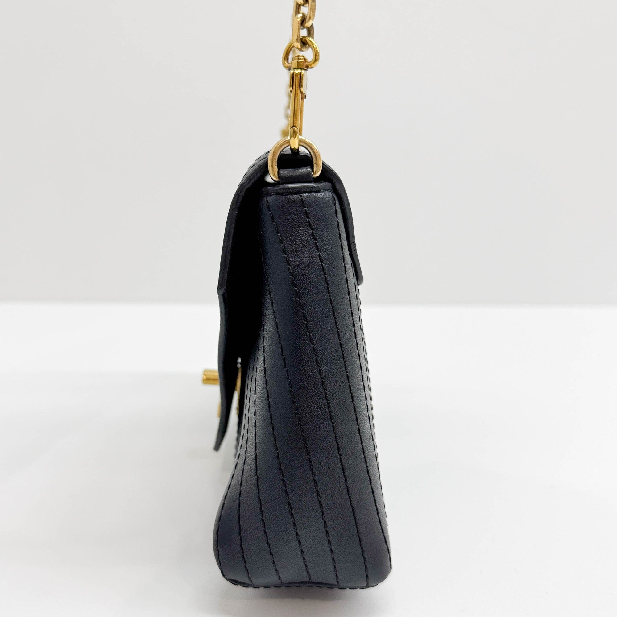 Black Leather Crossbody Bag