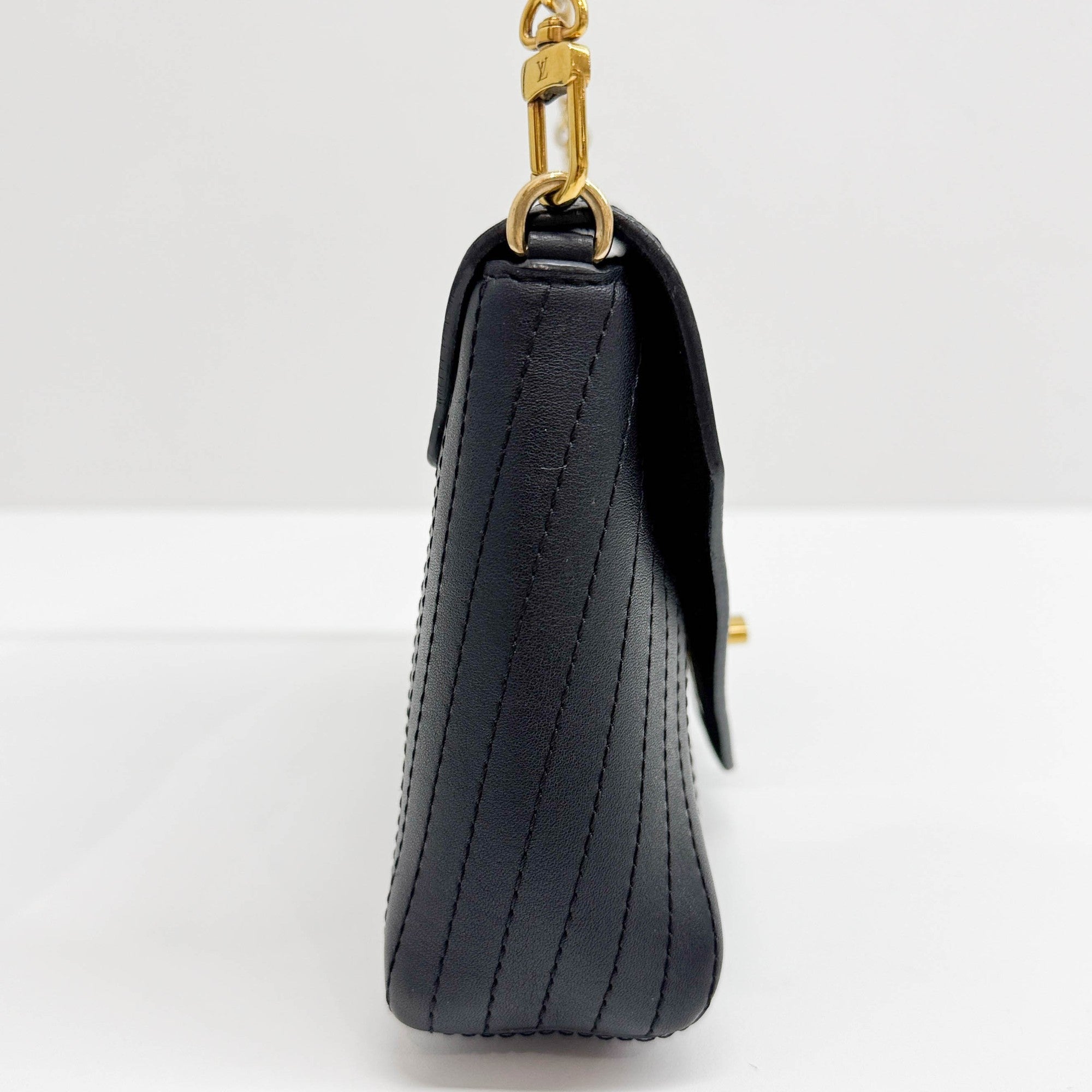 Black Leather Crossbody Bag