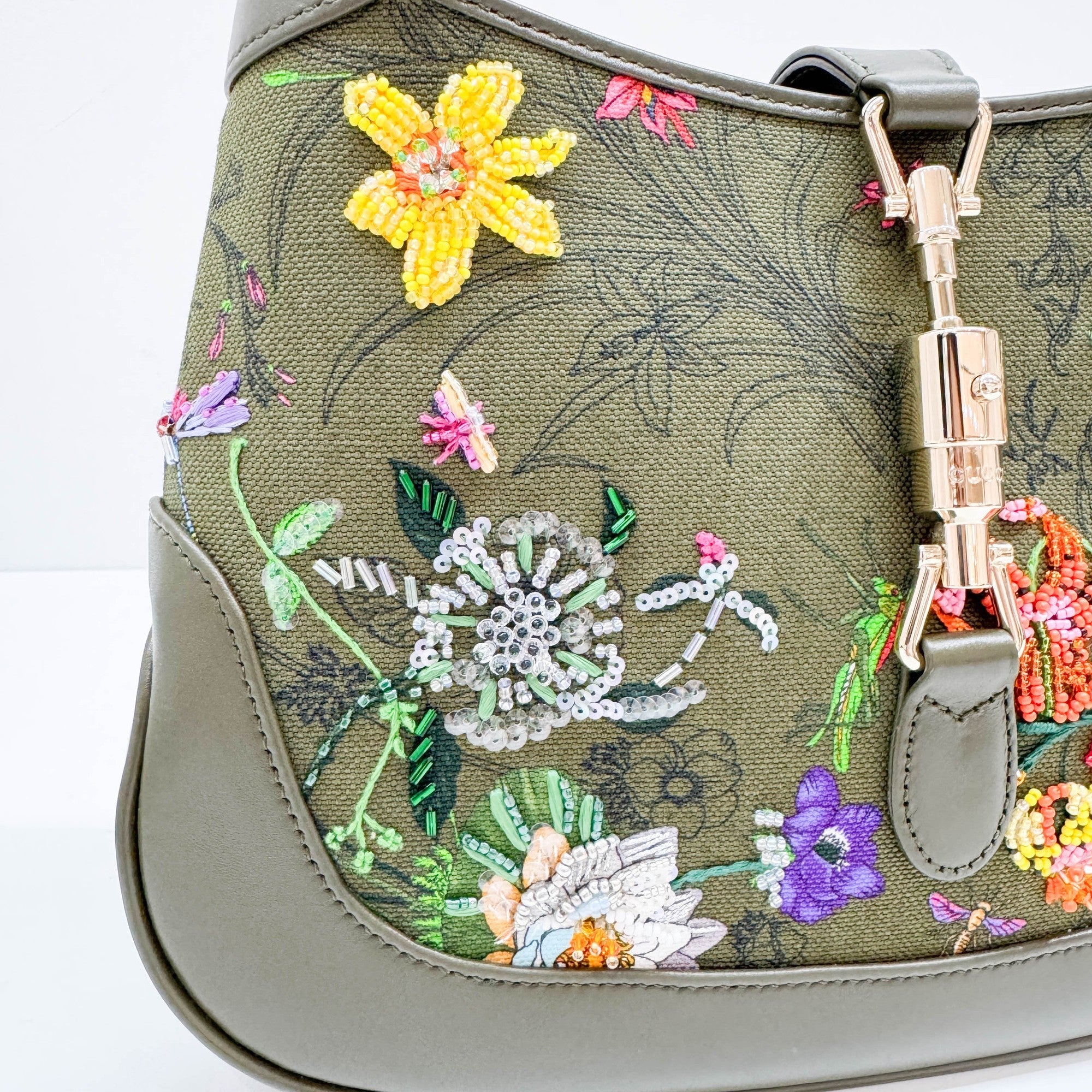 Jackie 1961 Green Shoulder Bag