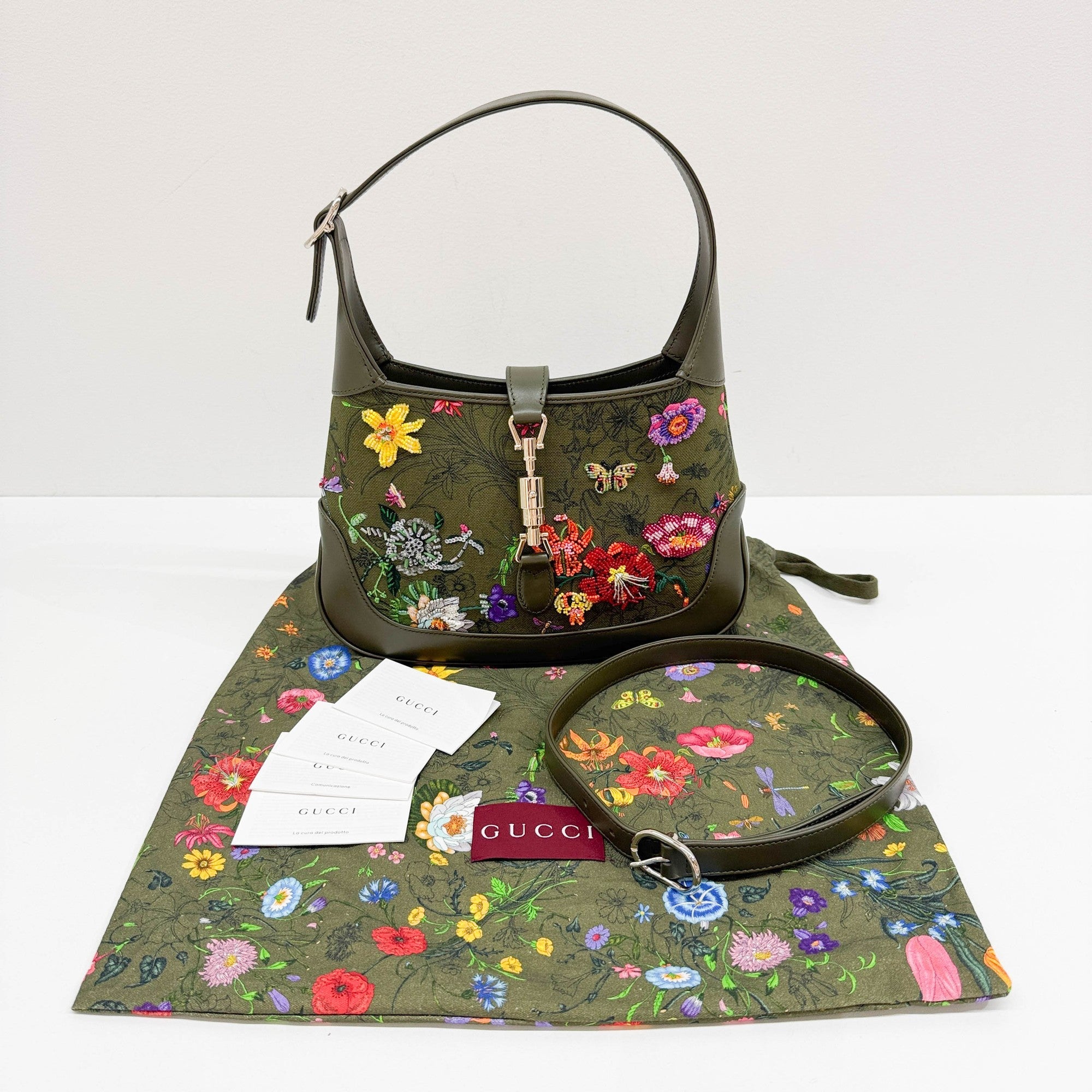 Jackie 1961 Green Shoulder Bag