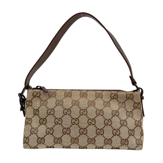 Tan GG Canvas Shoulder Pochette