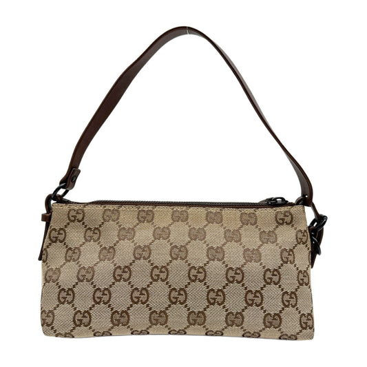 Tan GG Canvas Shoulder Pochette