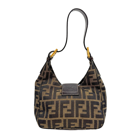 Mini Brown Zucca Canvas Shoulder Bag