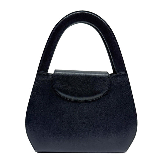 Panthère Black Leather Hand Bag