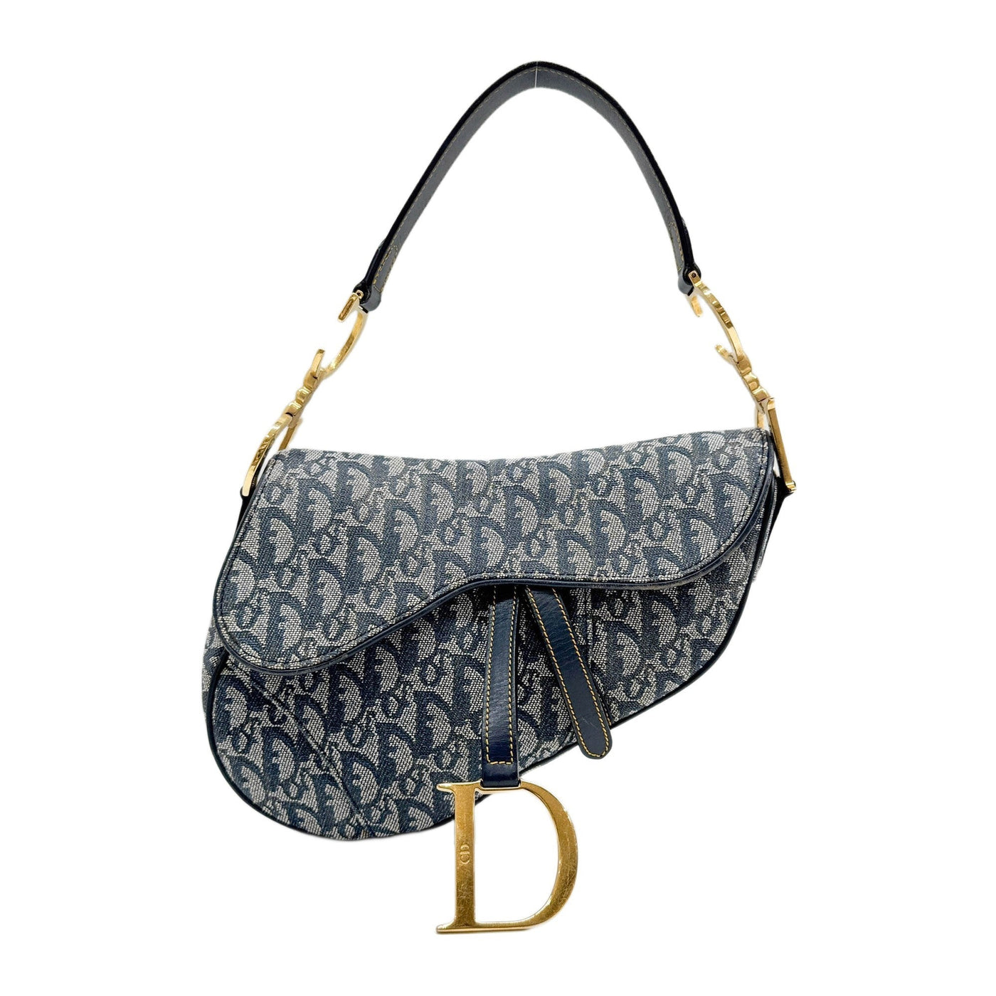 Saddle Blue Trotter Denim Shoulder Bag