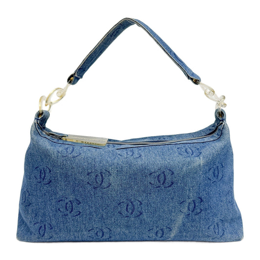 2002-2003 Blue CC Canvas Denim Hobo Bag
