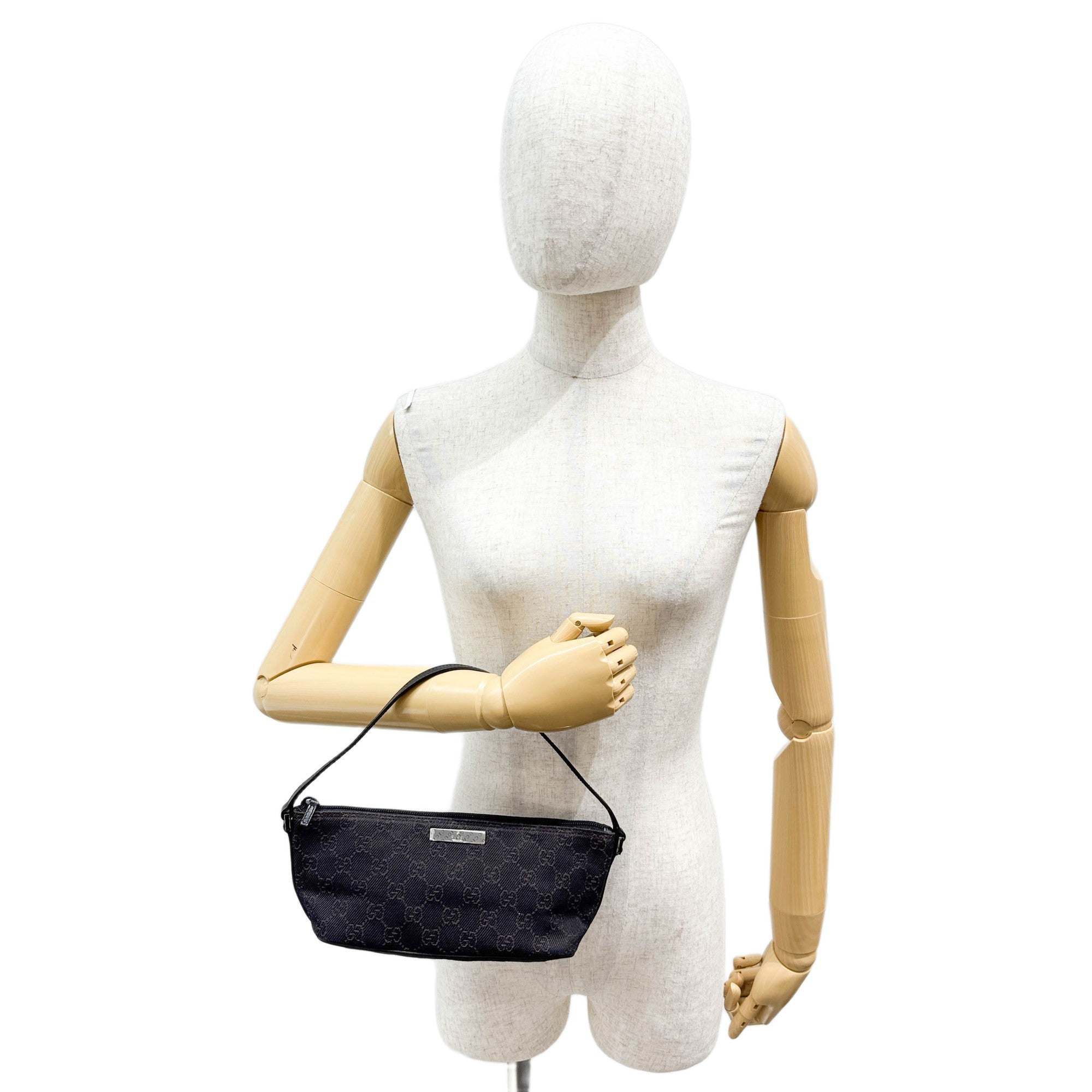 Boat Black GG Canvas Hand Bag