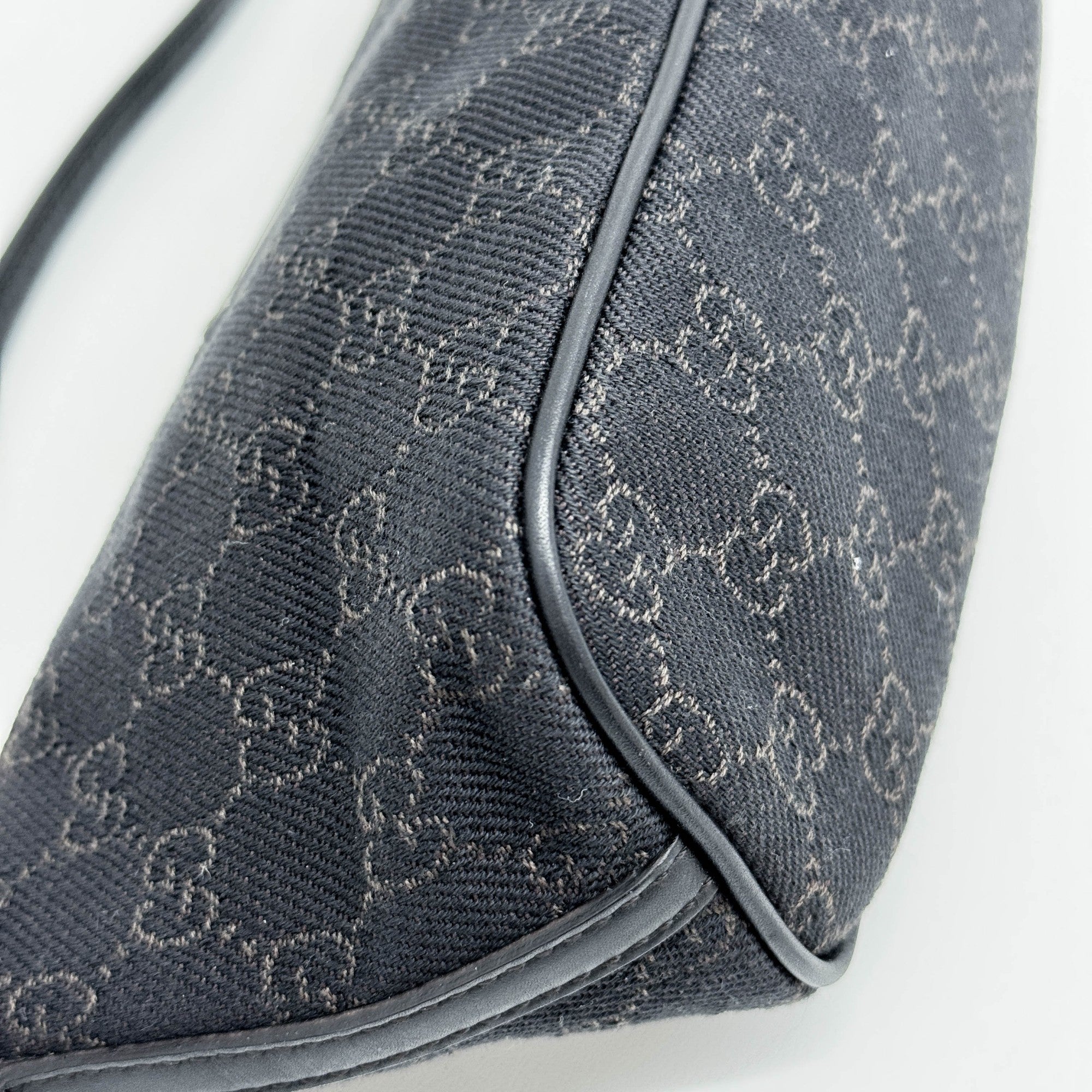 Boat Black GG Canvas Hand Bag