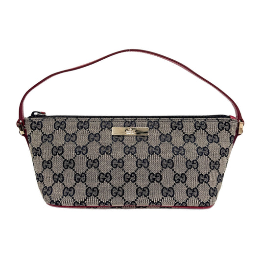 Boat Brown GG Canvas Shoulder Bag