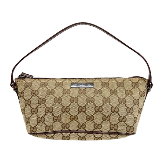 Boat Brown GG Canvas Hand Bag