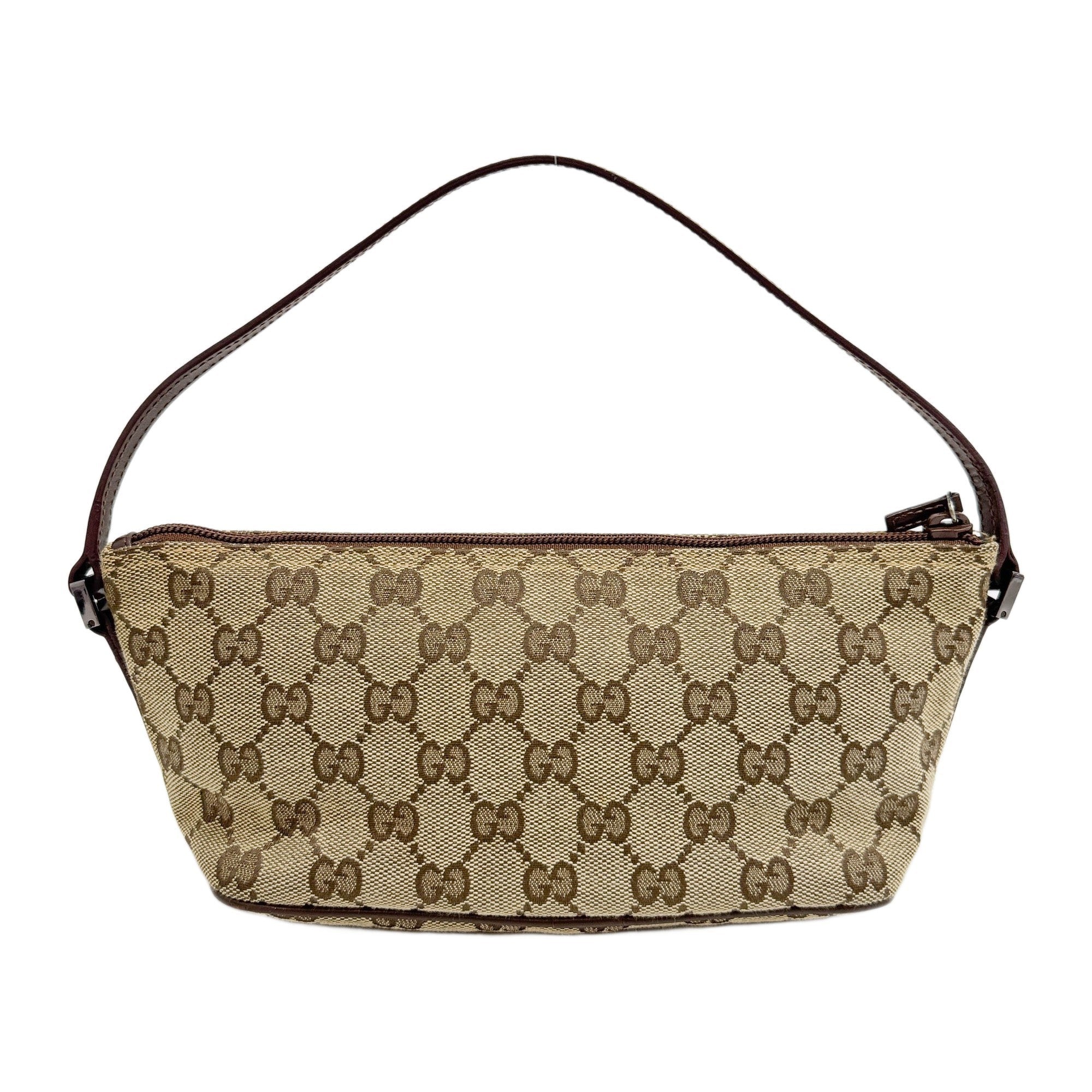 Boat Brown GG Canvas Hand Bag