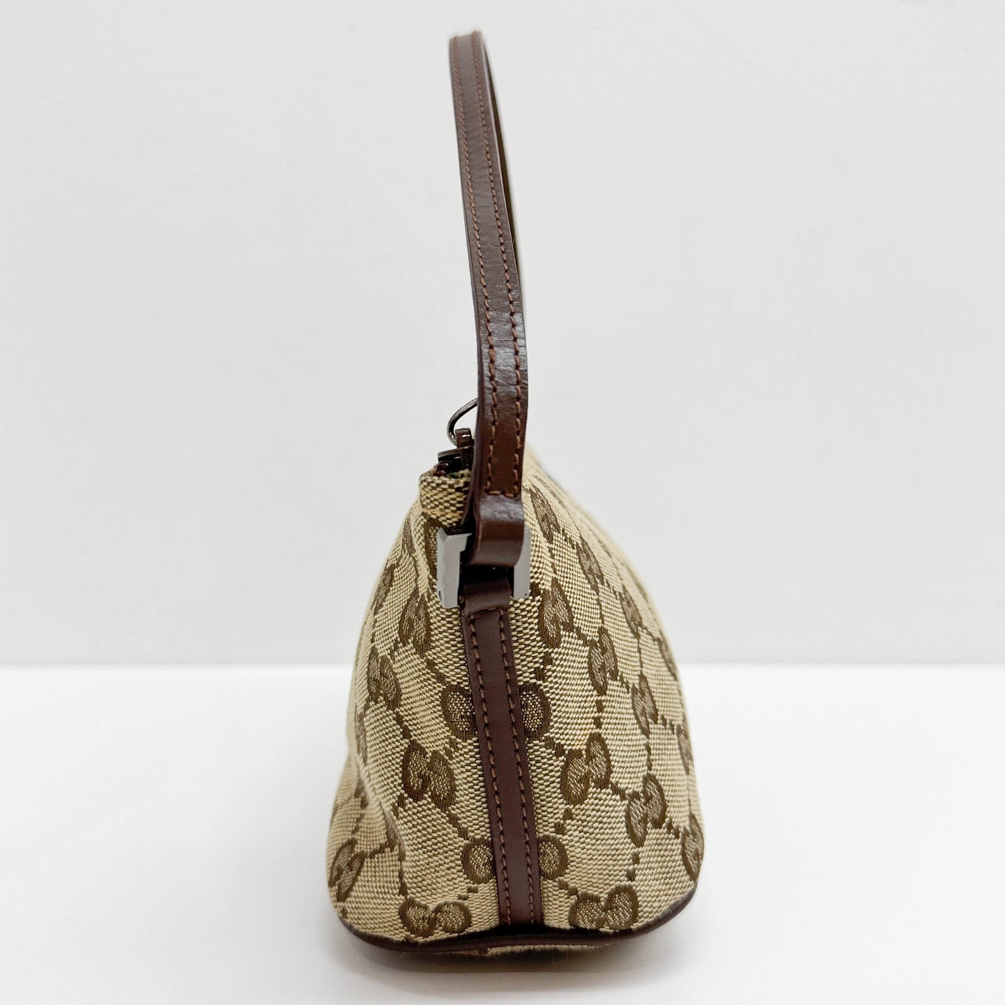 Boat Brown GG Canvas Hand Bag