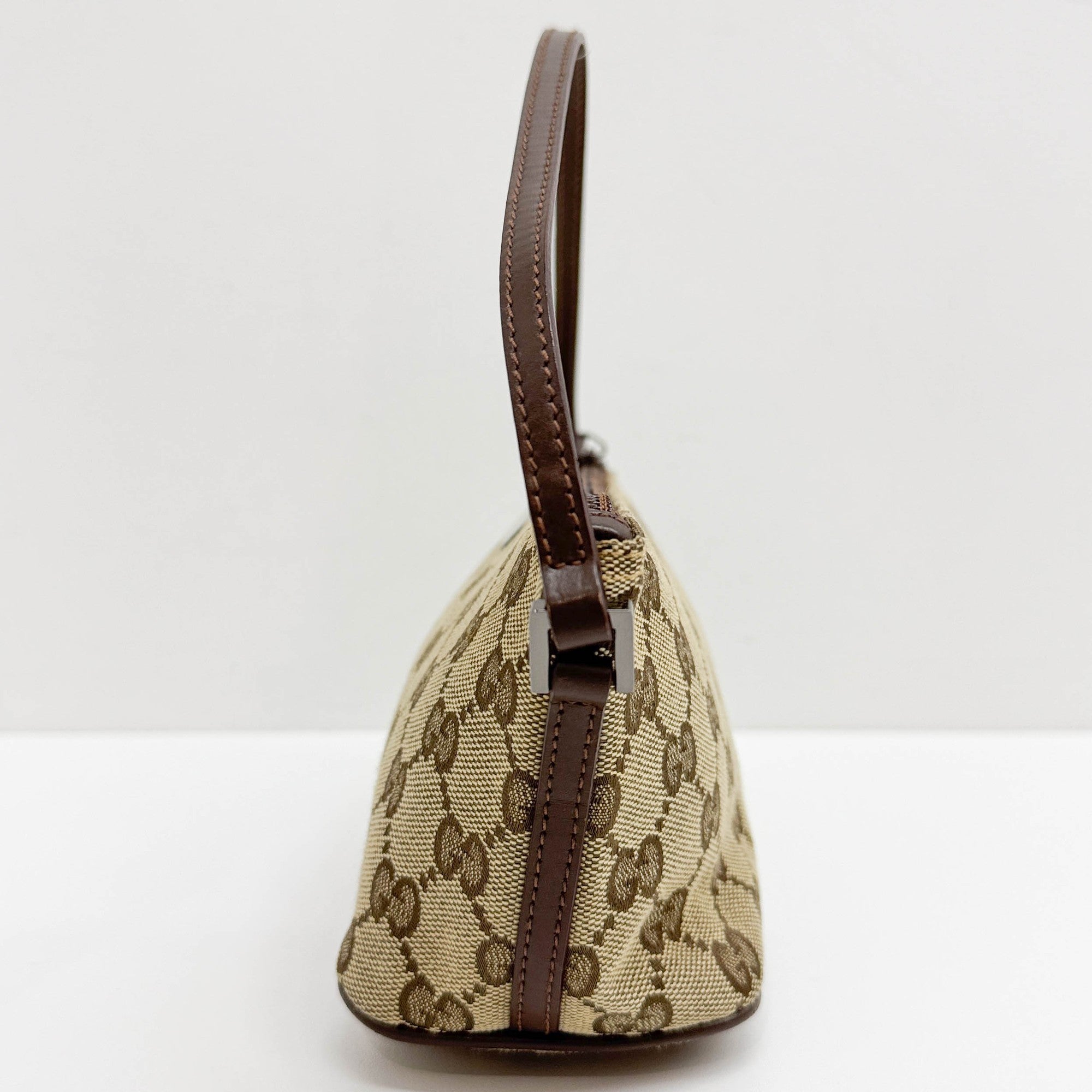 Boat Brown GG Canvas Hand Bag