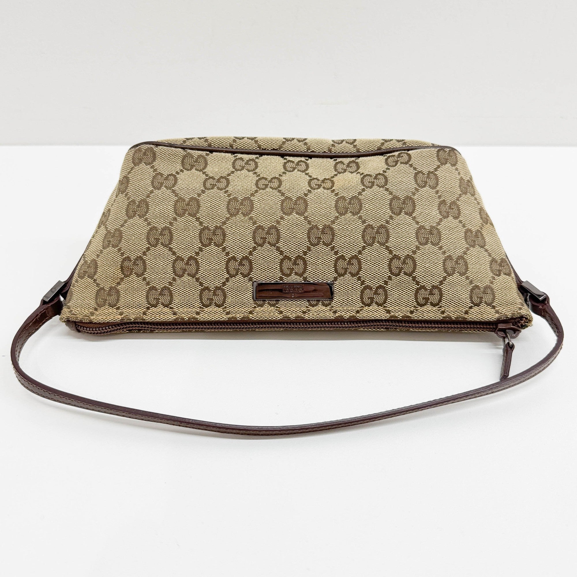 Boat Brown GG Canvas Hand Bag