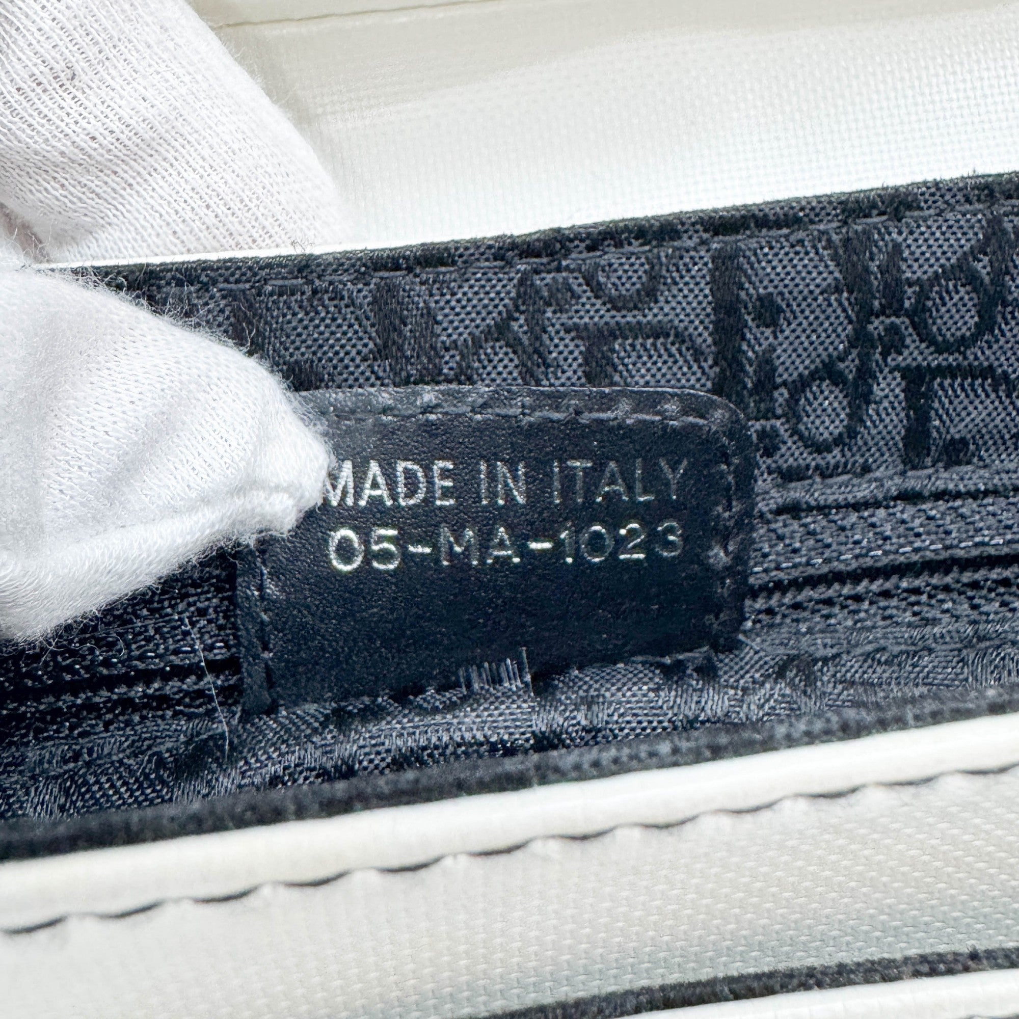 Hardcore White Leather Two Way Bag