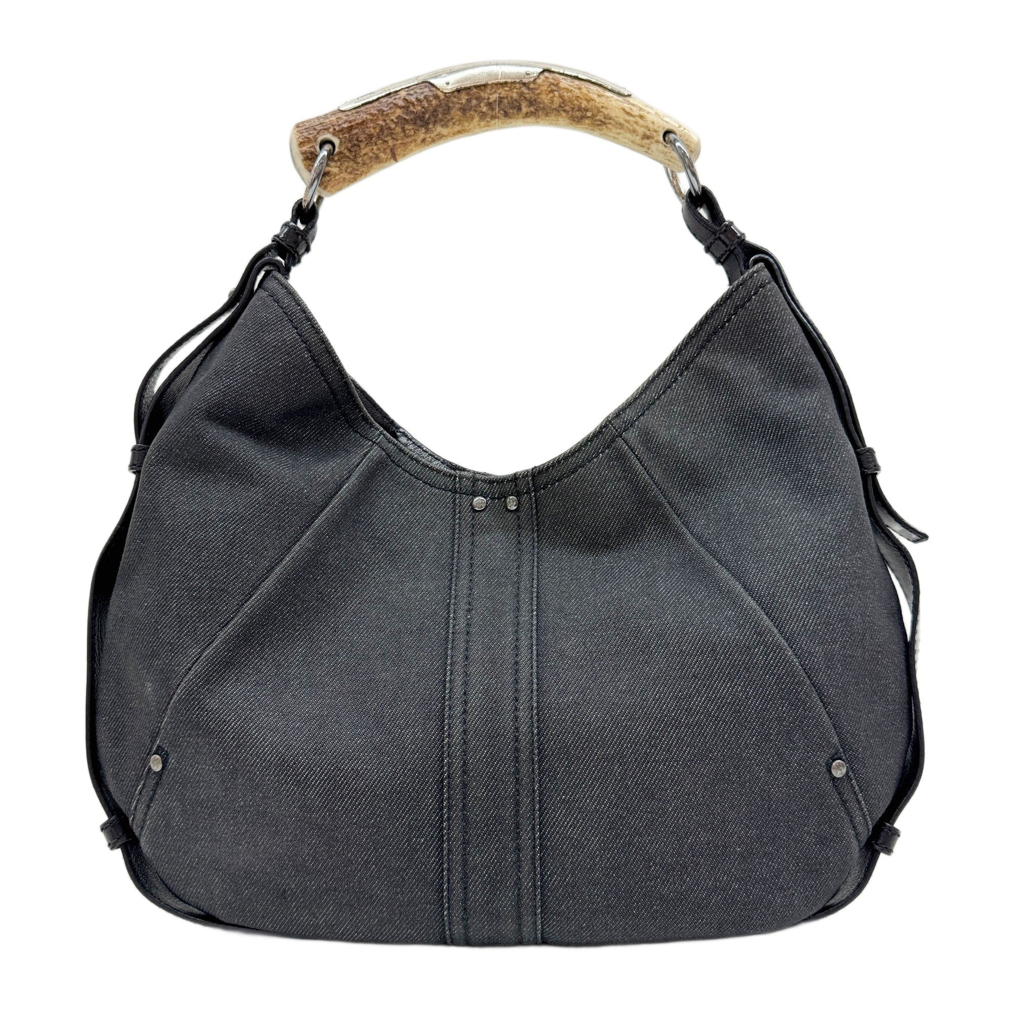Mombasa Gray Denim Shoulder Bag