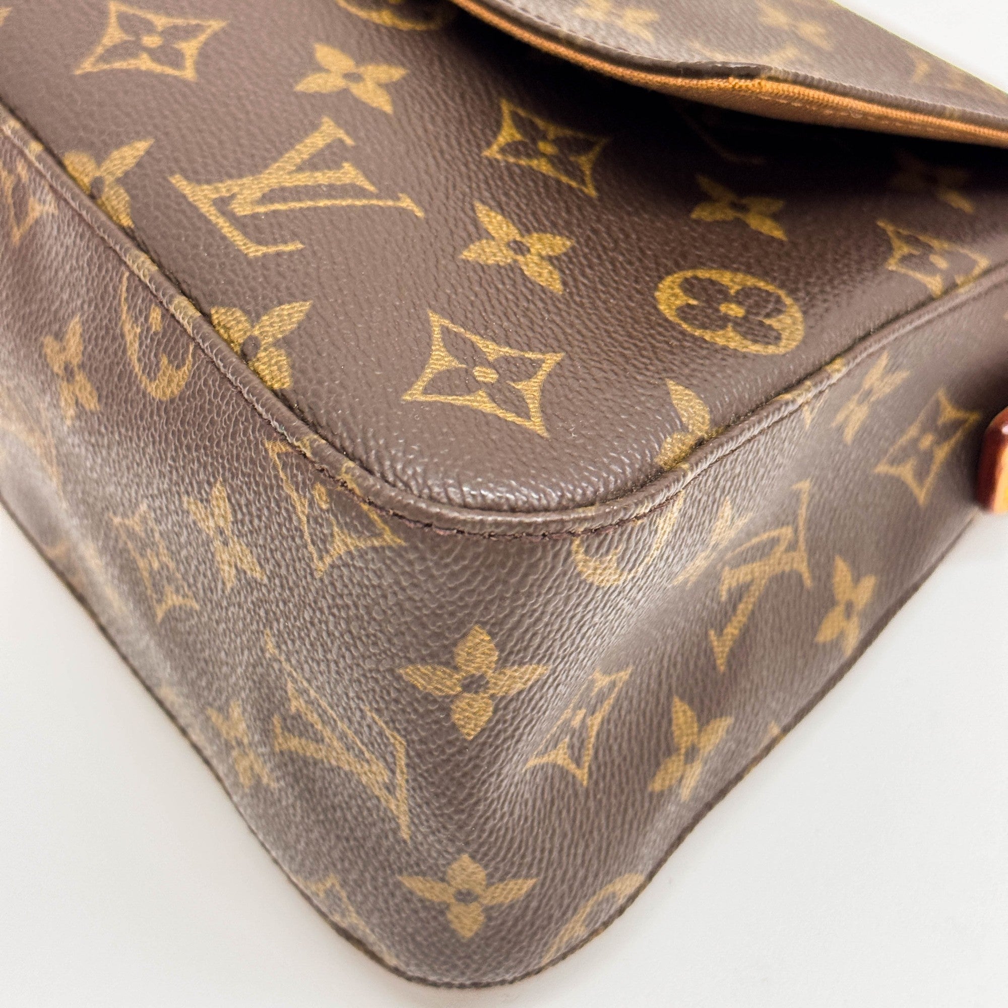 Brown Monogram Canvas Shoulder Bag