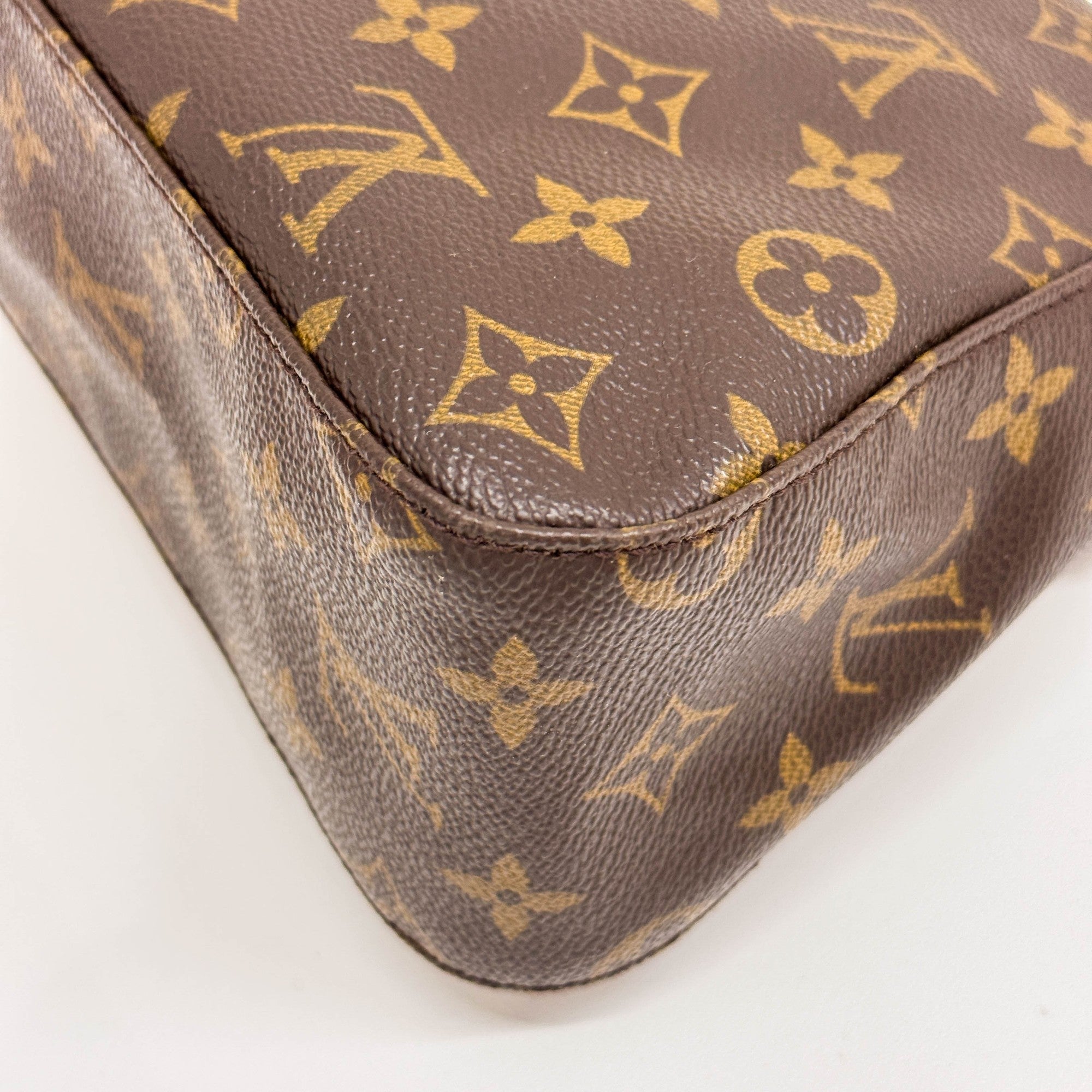 Brown Monogram Canvas Shoulder Bag
