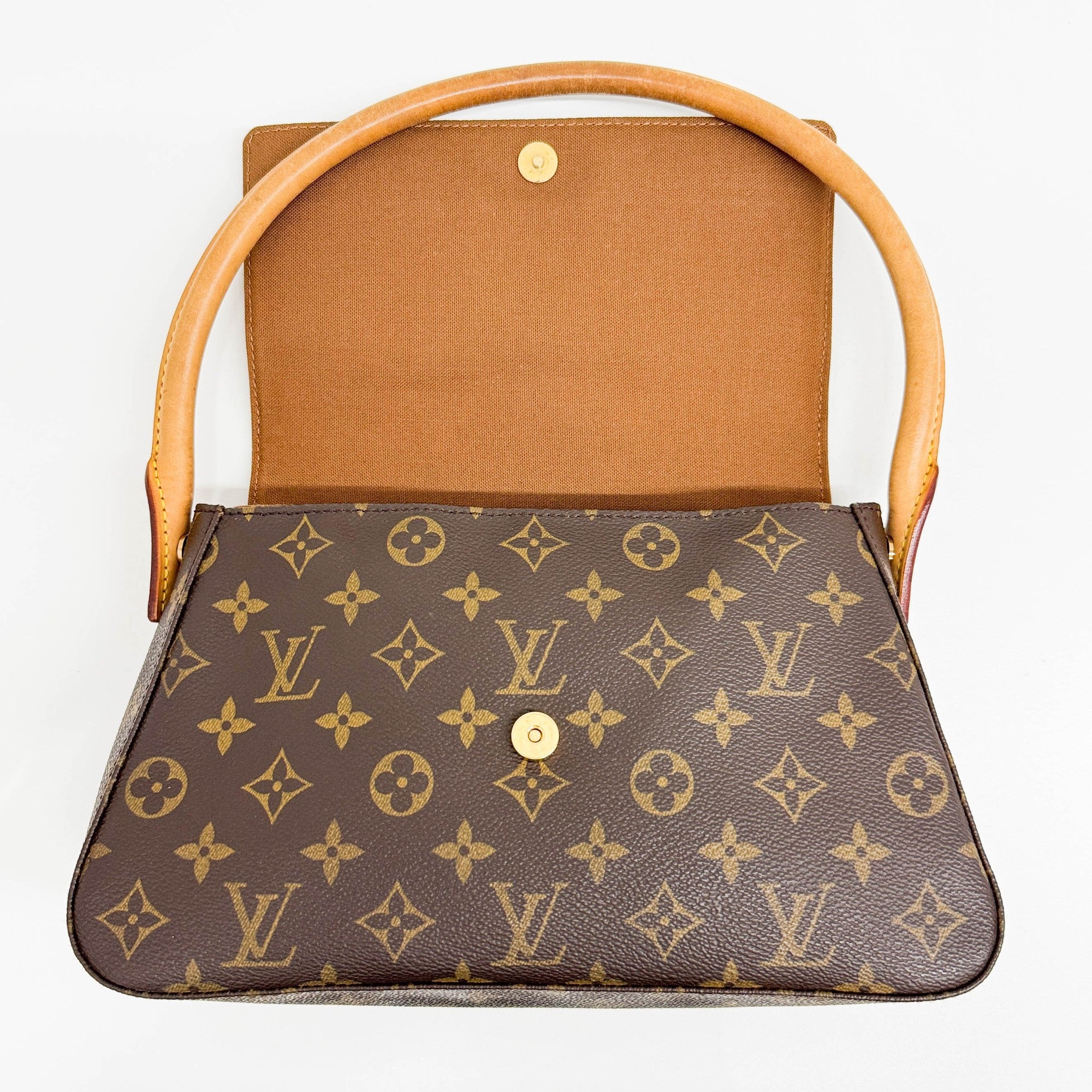 Brown Monogram Canvas Shoulder Bag