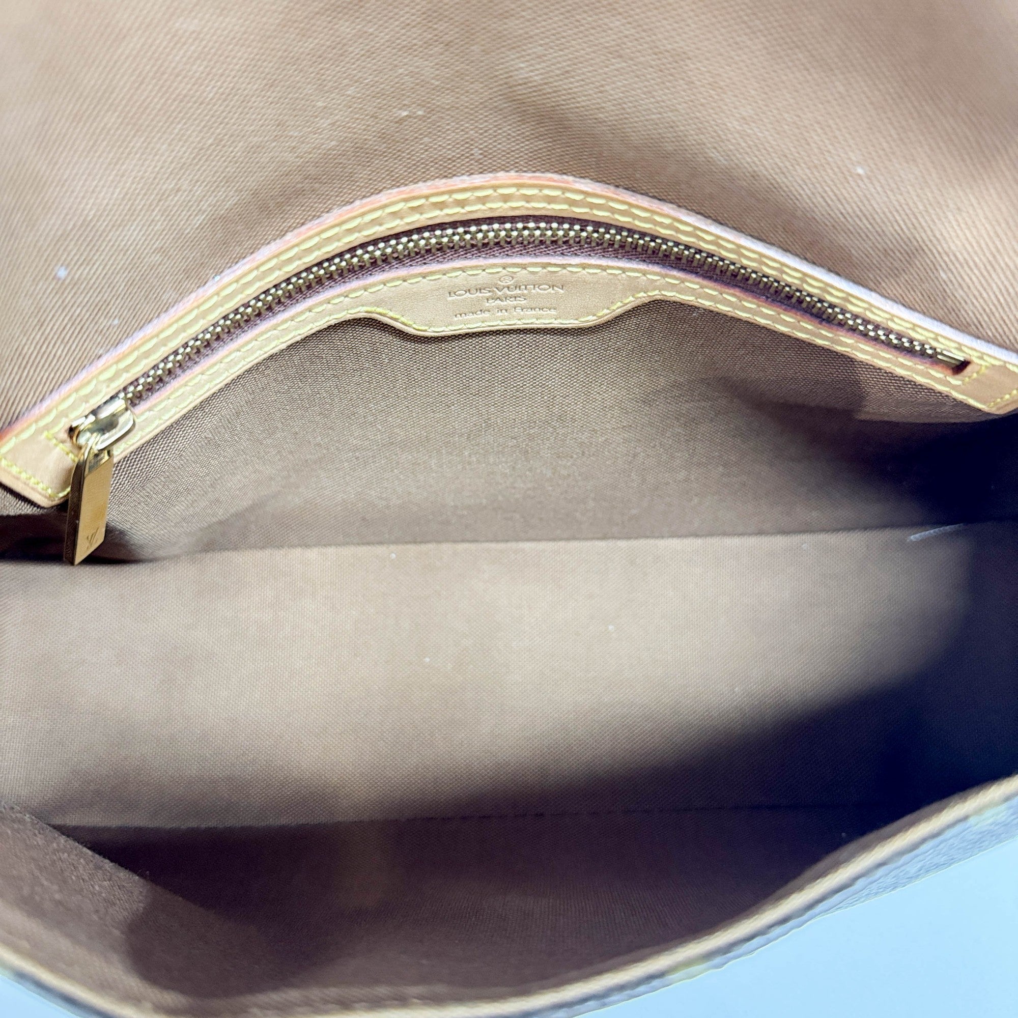 Brown Monogram Canvas Shoulder Bag