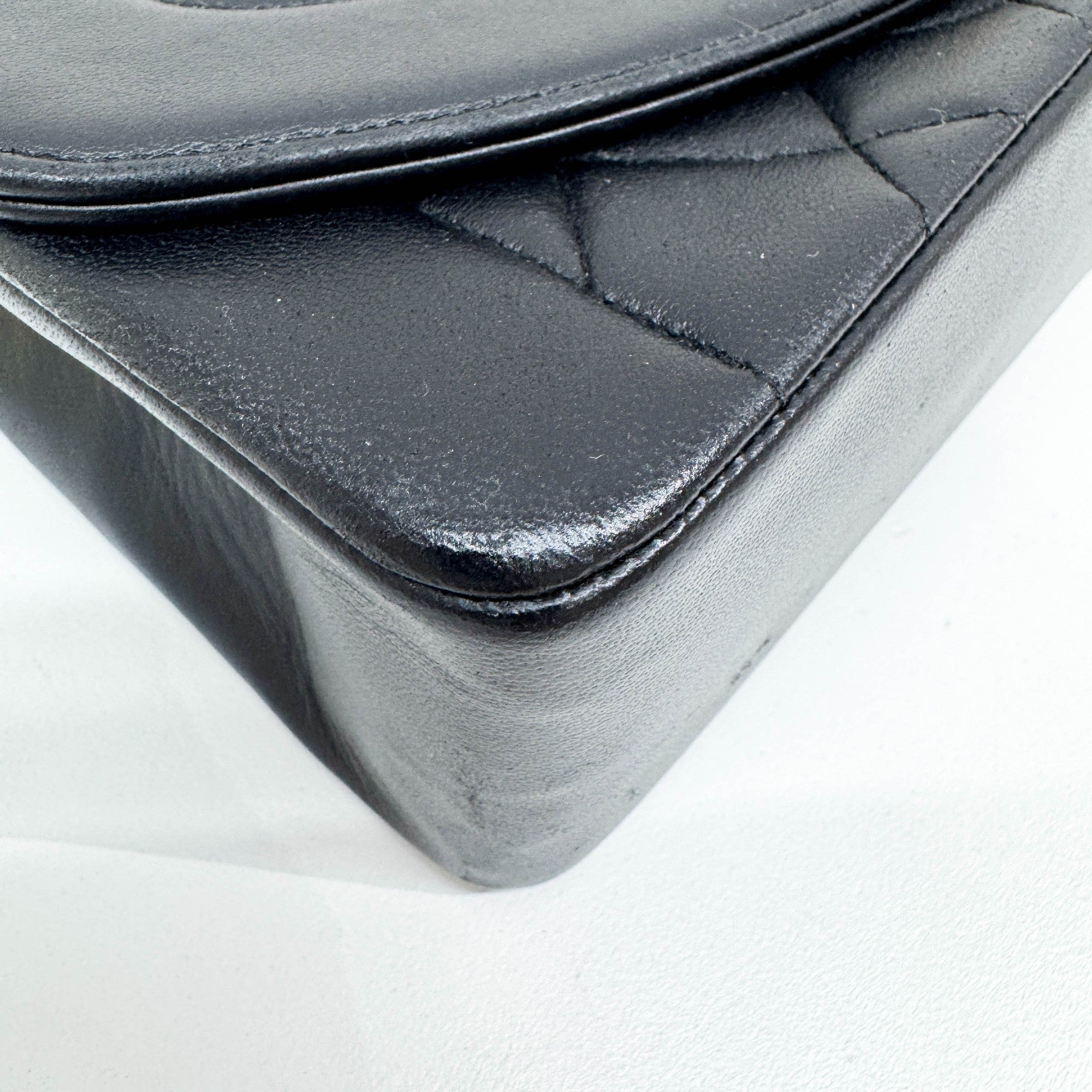 Diana 2017 Matelasse Black Leather Shoulder Bag