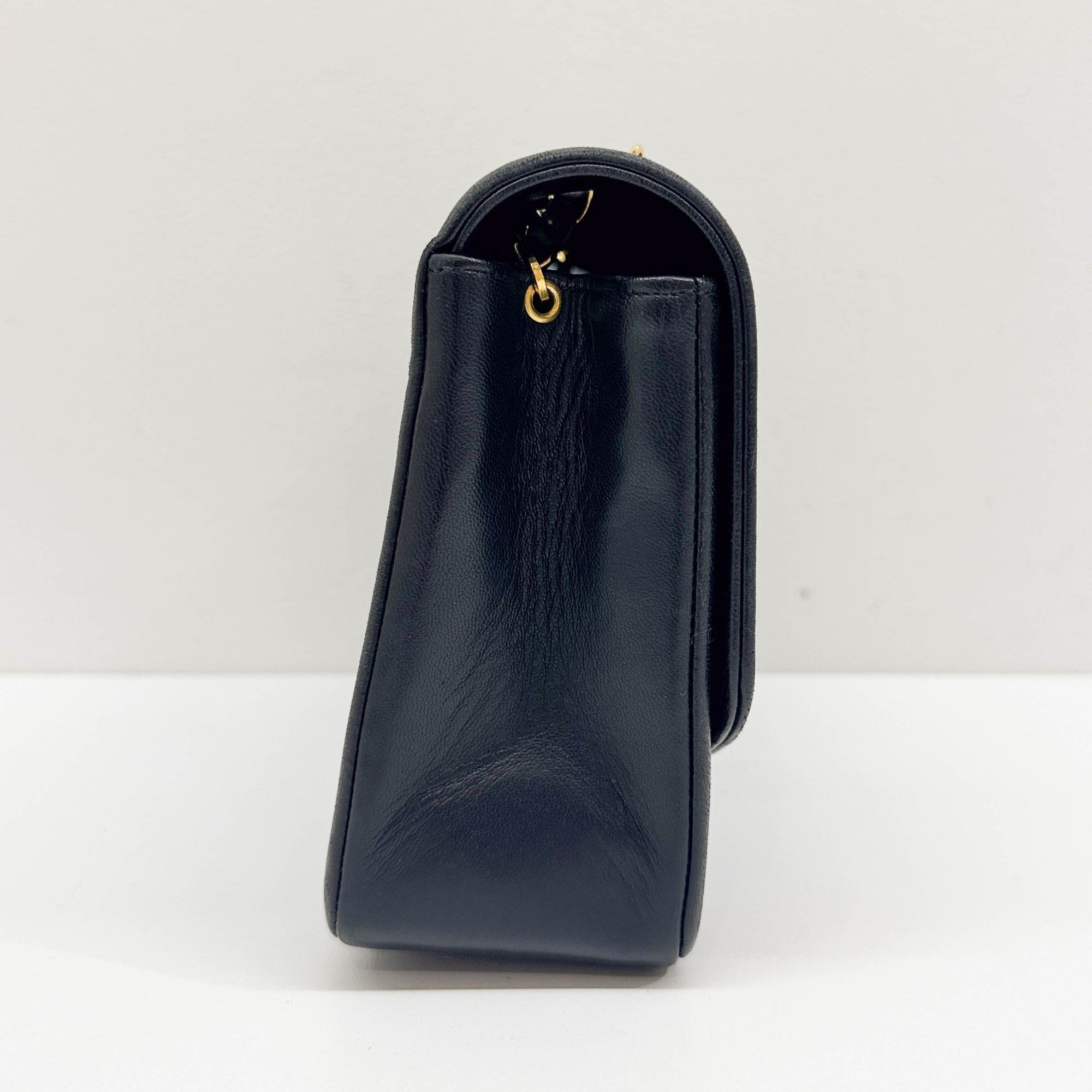 Diana 2017 Matelasse Black Leather Shoulder Bag