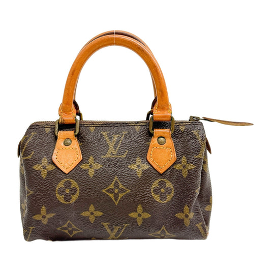 Mini Speedy Brown Monogram Canvas Two Way Bag