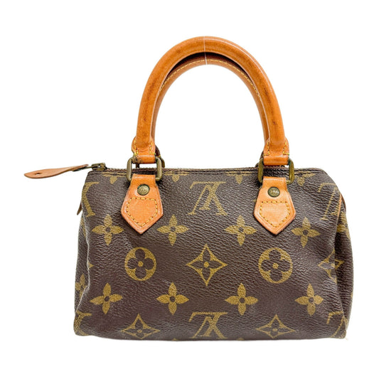 Mini Speedy Brown Monogram Canvas Two Way Bag