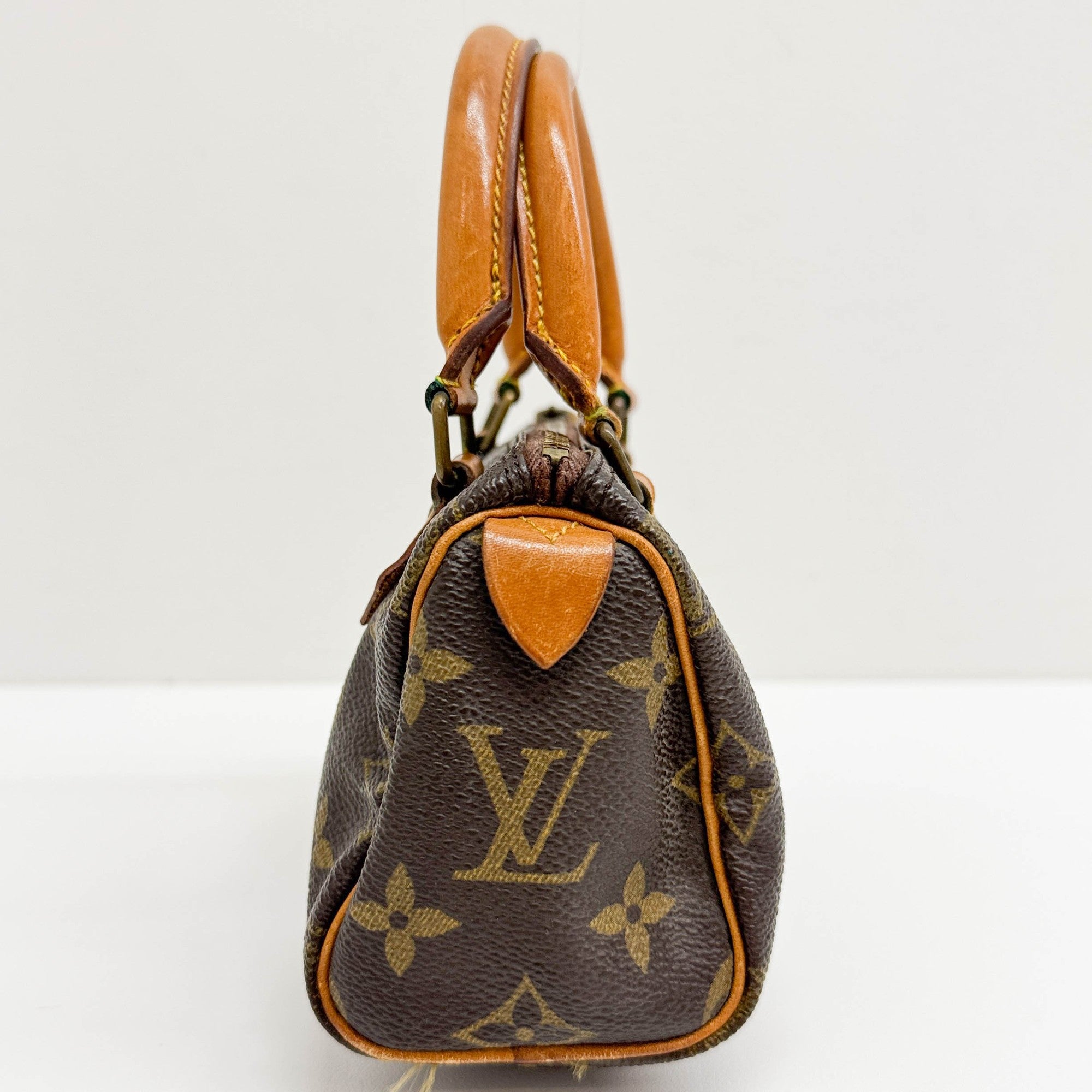 Mini Speedy Brown Monogram Canvas Two Way Bag