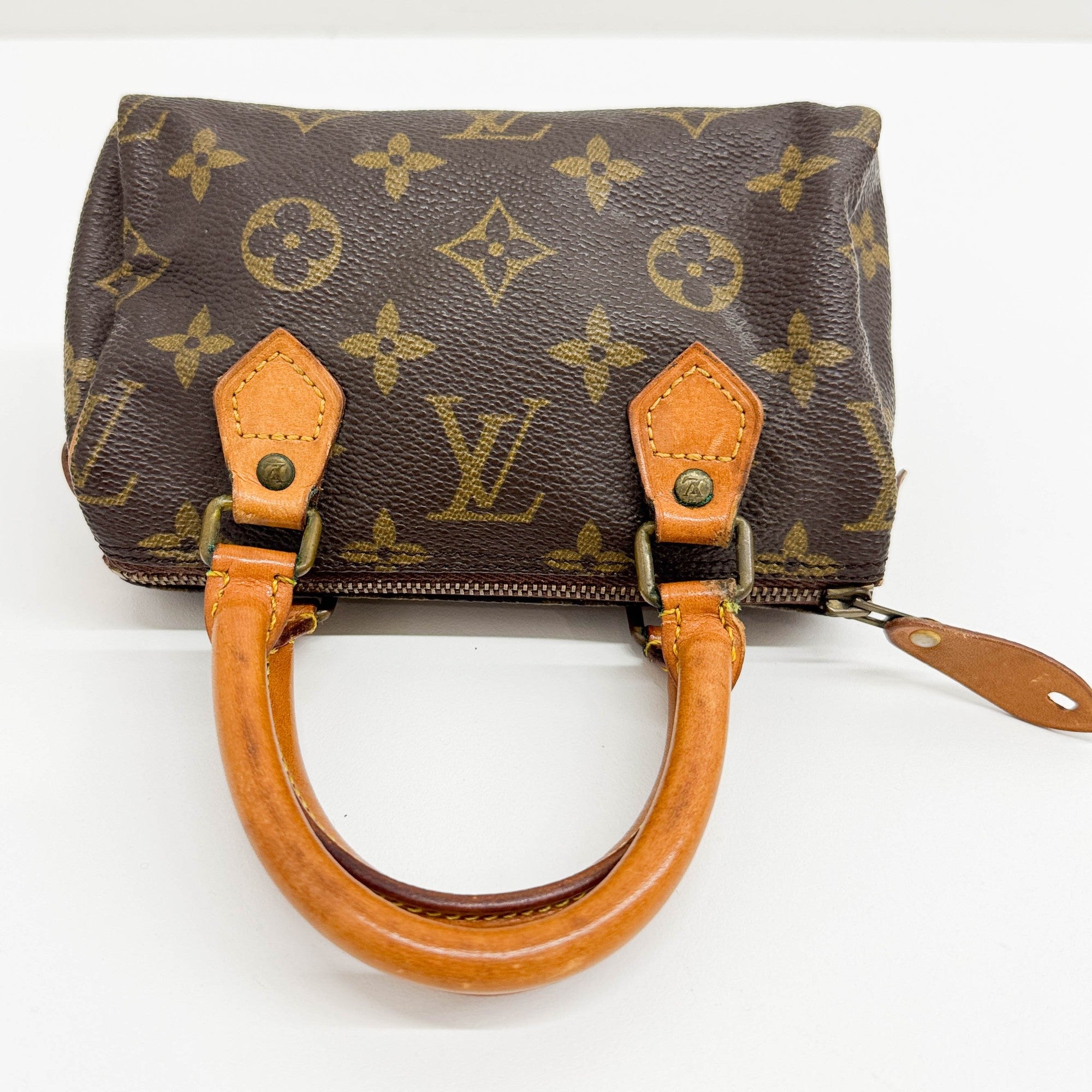 Mini Speedy Brown Monogram Canvas Two Way Bag