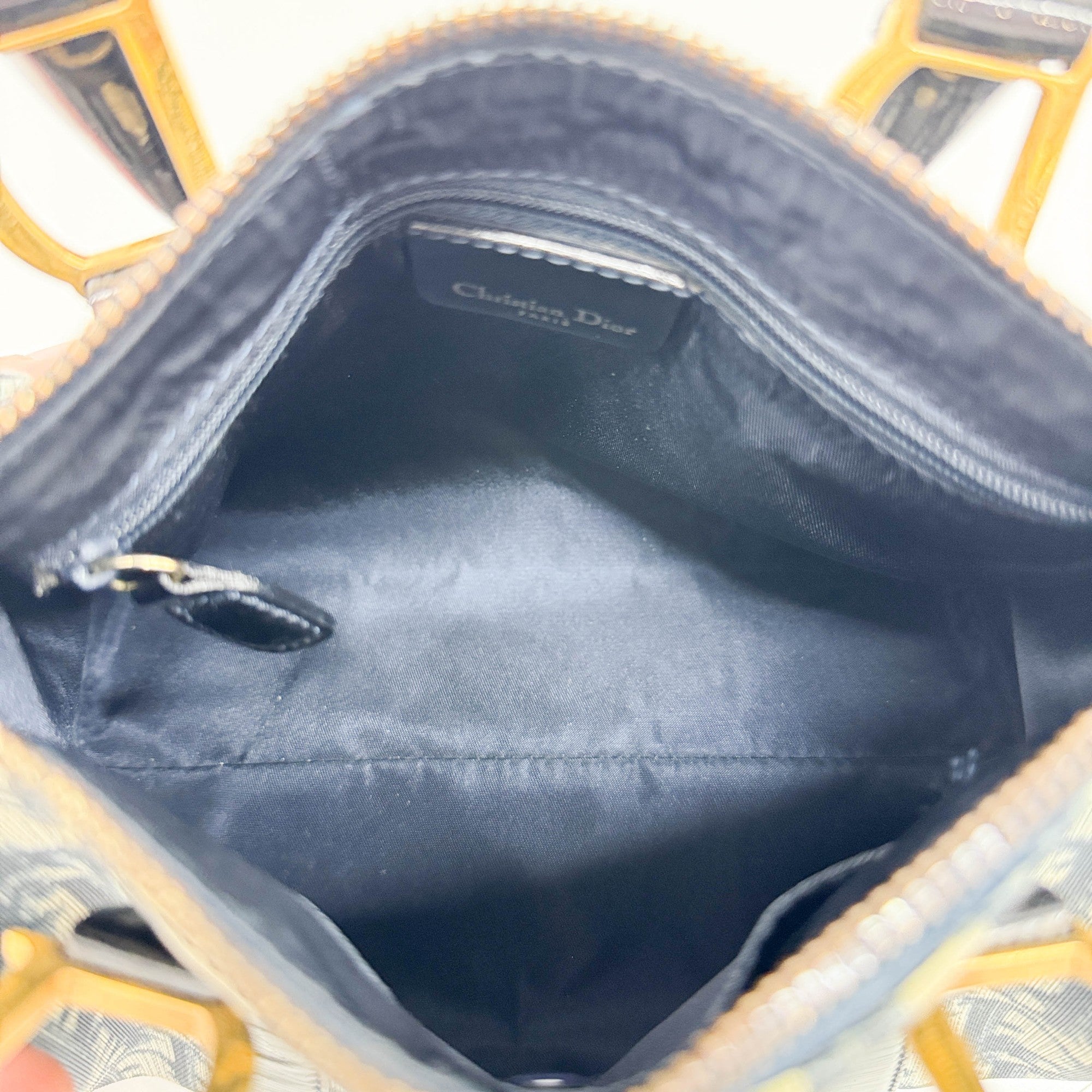 Mini Boston Blue Trotter Canvas Hand Bag