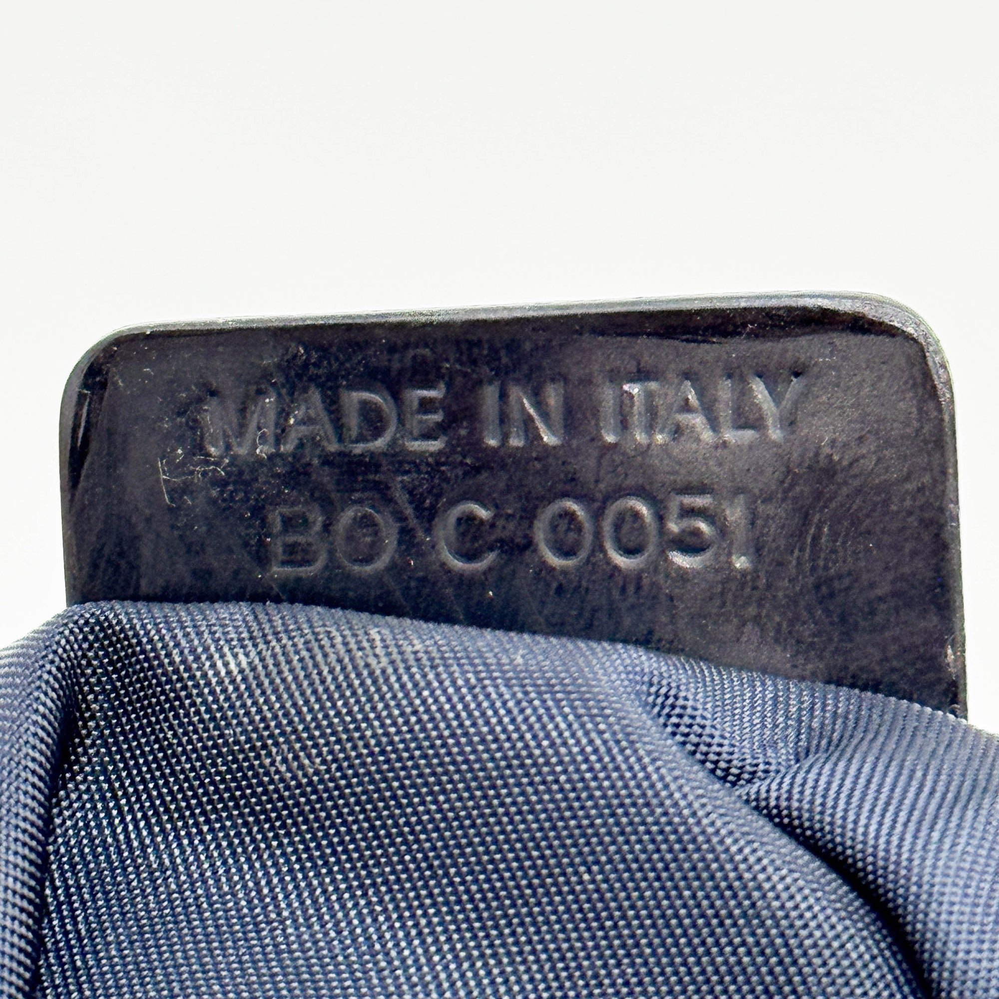 Mini Boston Blue Trotter Canvas Hand Bag