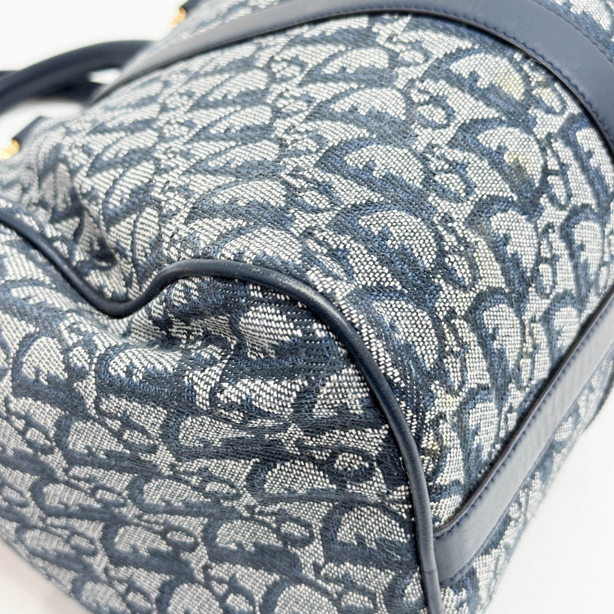 Boston Blue Trotter Canvas Handle Bag