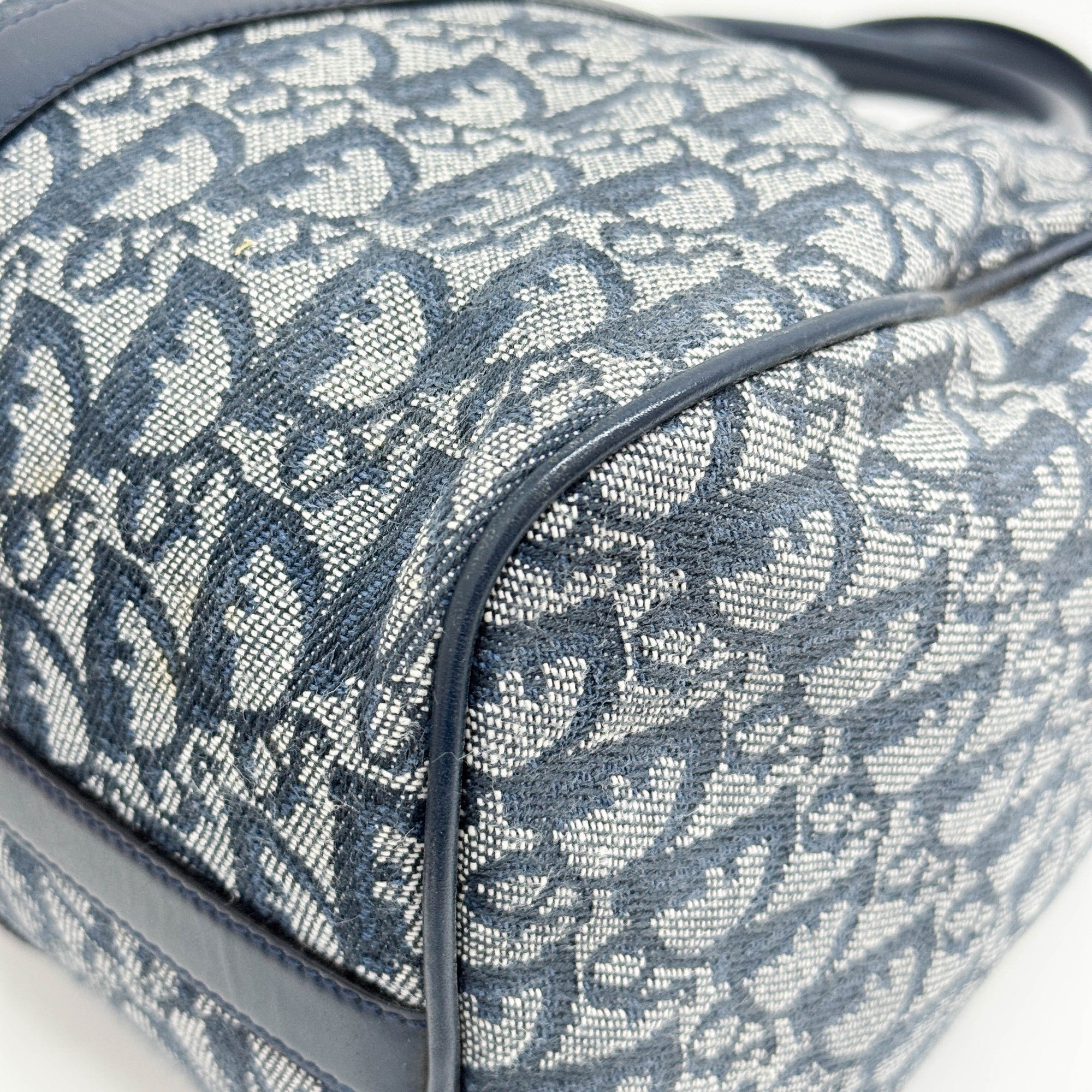 Boston Blue Trotter Canvas Handle Bag